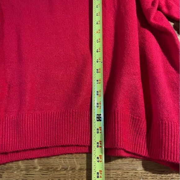 Vince Camuto Bright Cherry Red Love Sweater NWT - Picture 12 of 16